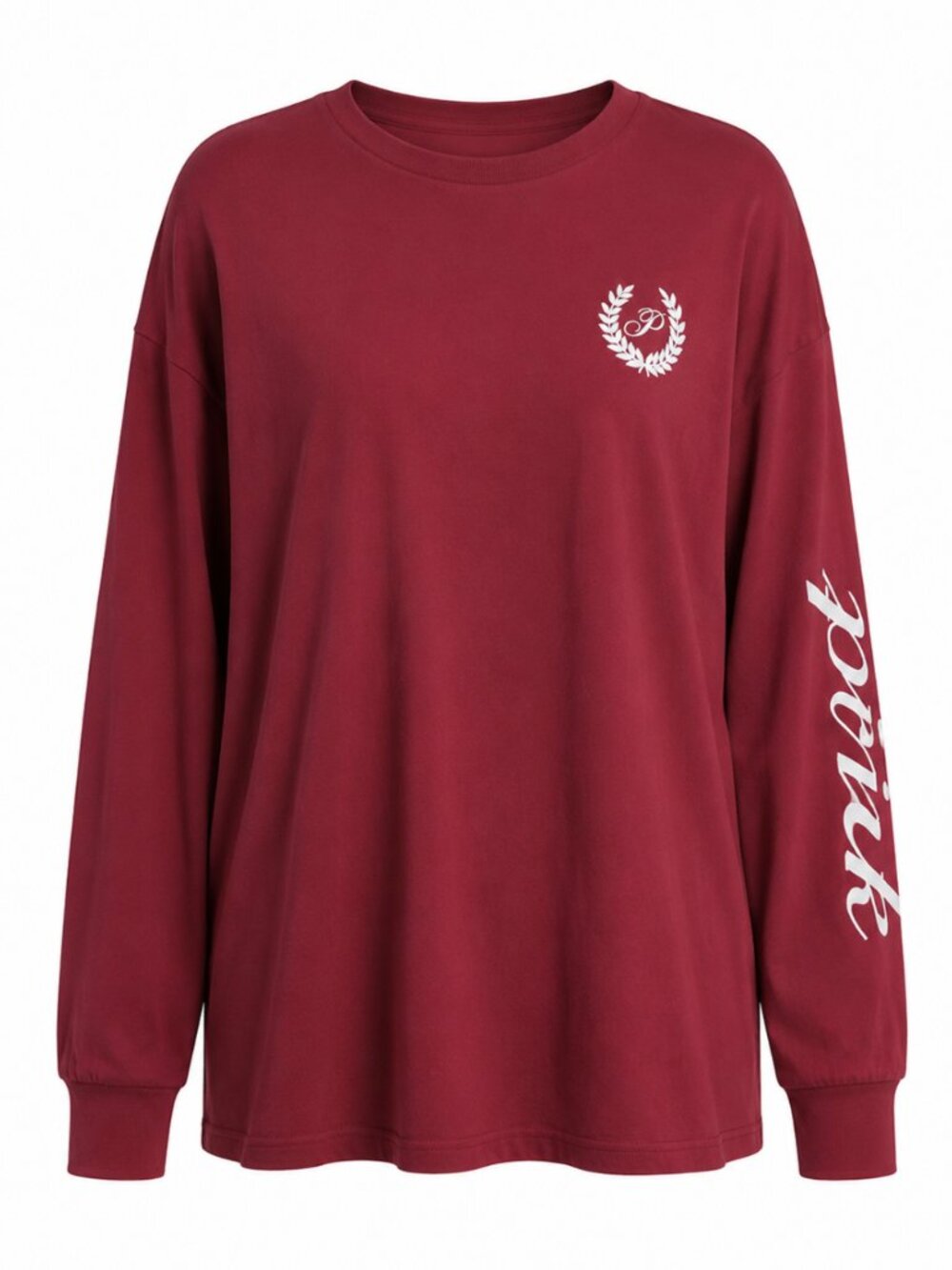 🦋 2/30 PINK Victoria’s Secret Red Logo Long Sleeve Tee Size L